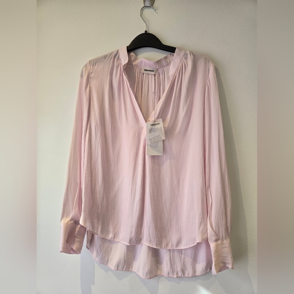 Zadig & Voltaire Pink Blouse NWT Size XS - Picture 4 of 10